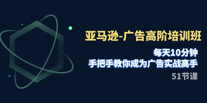 亚马逊-广告高阶培训班，每天10分钟，手把手教你成为广告实战高手（51节）-网创特工