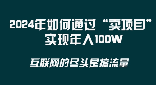 2024年 做项目不如‘卖项目’更快更直接！年入100万-网创特工